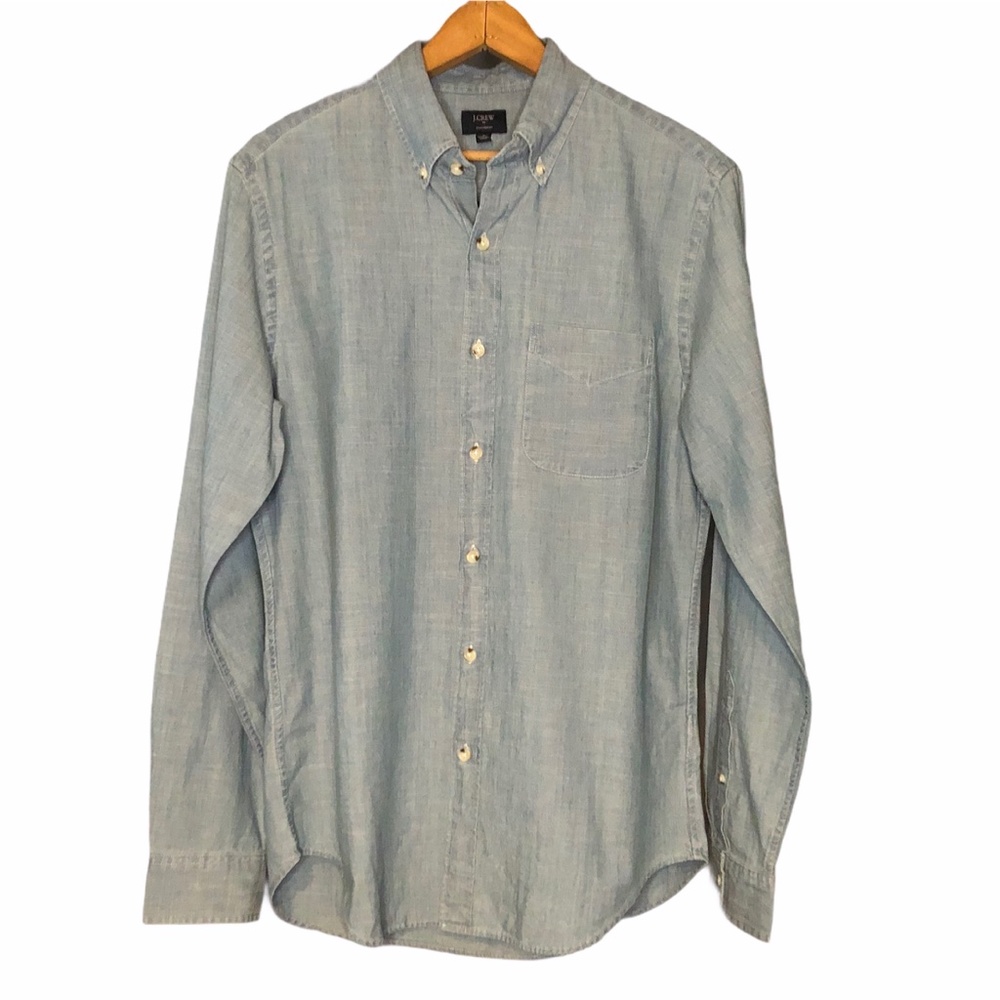J.Crew Factory Chambray Button Down - Picture 3 of 9